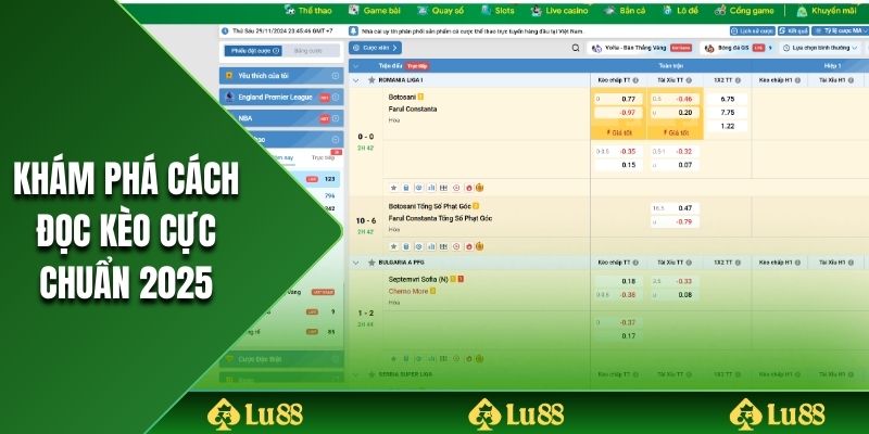 Khám phá cách đọc kèo cực chuẩn 2025
