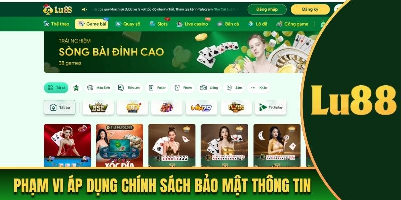 Phạm vi áp dụng chính sách về bảo mật thông tin